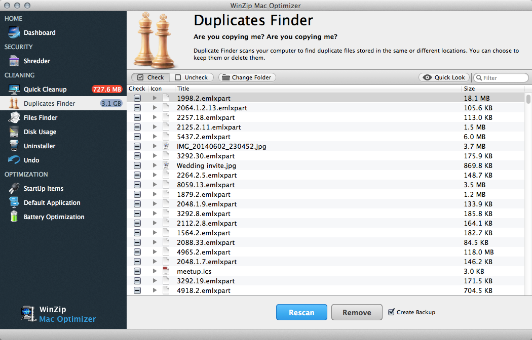 clean duplicate files for mac
